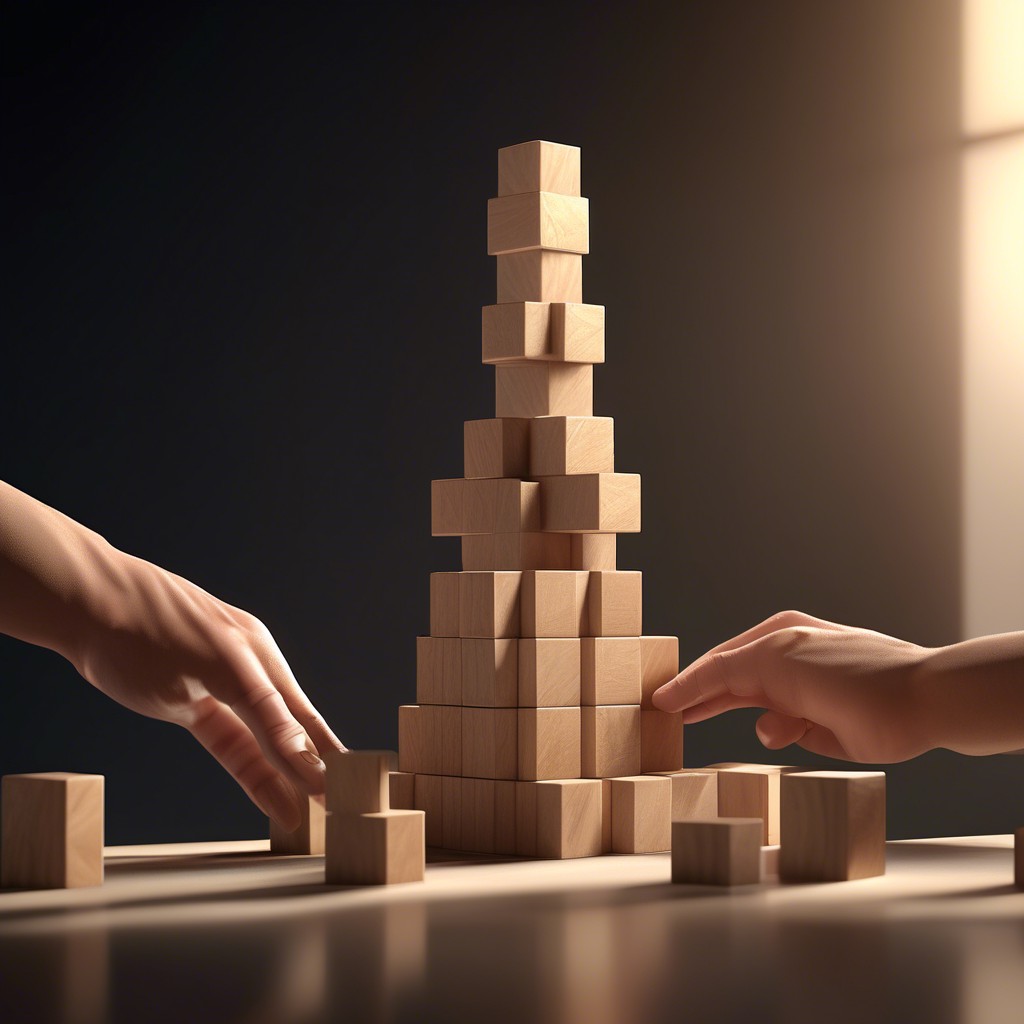 build trust by building blocks together