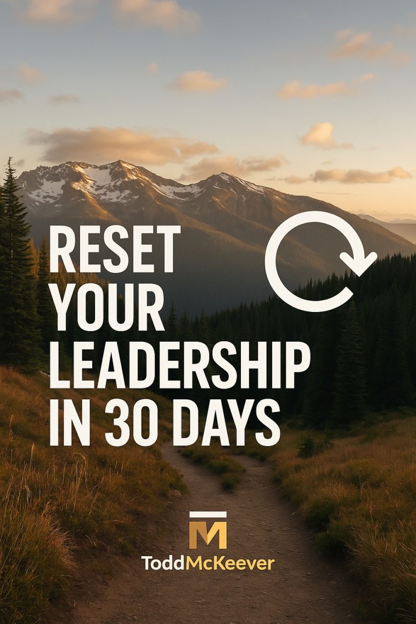 Reset your leadership